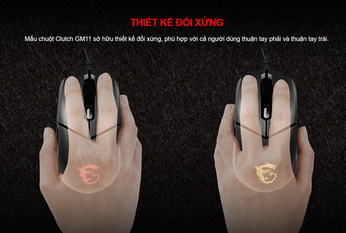 Bộ Bàn phím chuột game MSI Vigor GK30 đen (USB/RGB/Giả cơ) 10