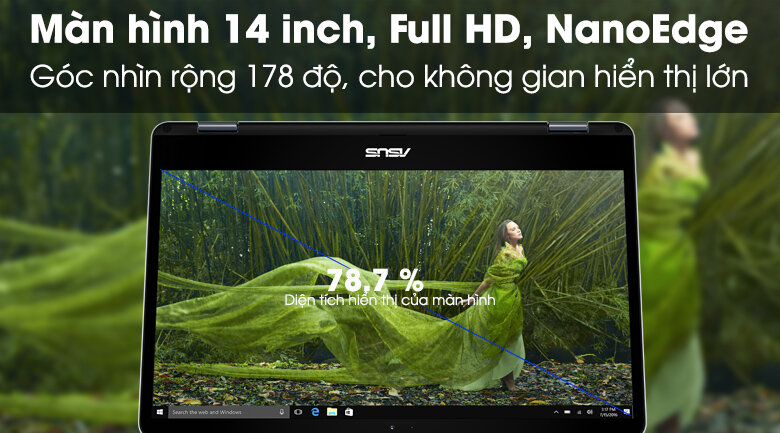 Asus TP410UA i3 7100U/4GB/500GB/Win10/(EC250T)