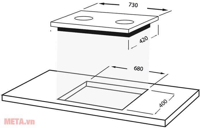 Bếp từ đôi Faber FB 2INS (4000W)