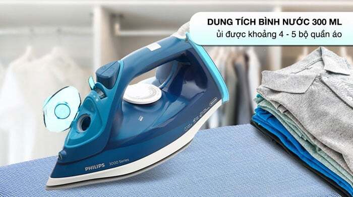 Philips DST3040/70 được trang bị ngăn chứa nước có dung tích 300ml Philips DST3040/70 được trang bị ngăn chứa nước có dung tích 300ml
