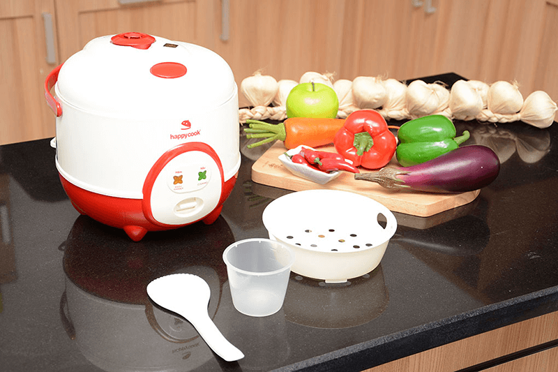 Nồi cơm điện Happycook 0.6 lít HC-60 Đỏ