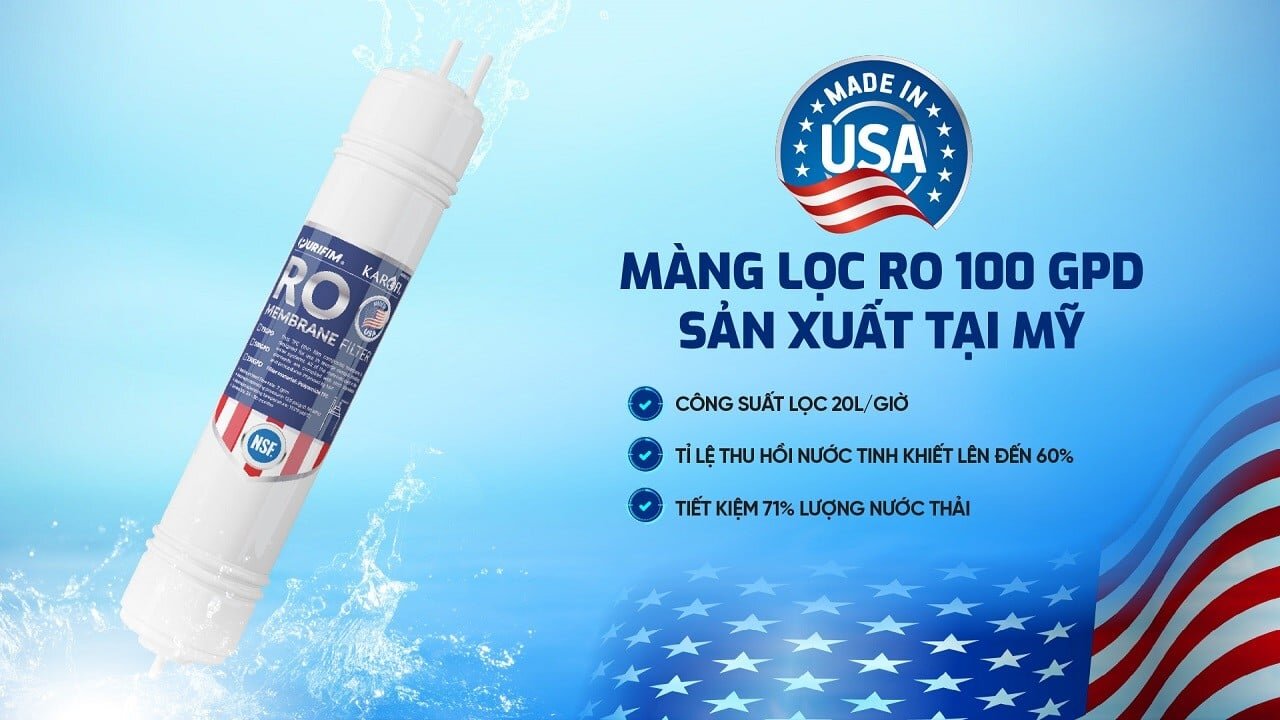 Máy lọc nước để gầm Karofi KAQ-U05 Pro sử dụng công nghệ lọc Smax RO