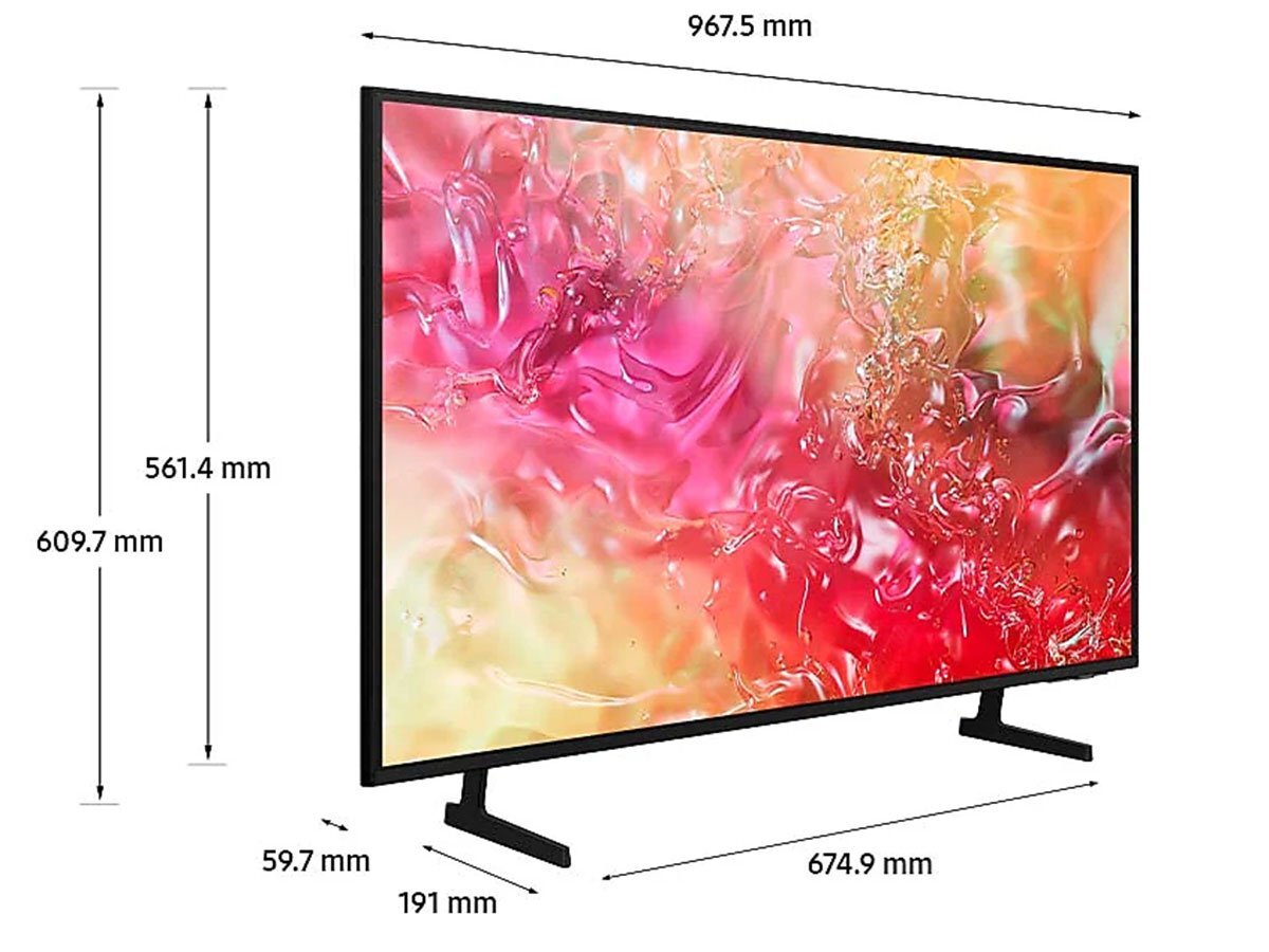 Kích thước tivi Samsung UA43DU7000KXXV Tivi Samsung UA43DU7000KXXV