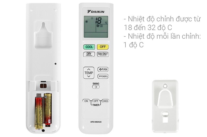 điều hòa Daikin ATF35UV1V remote