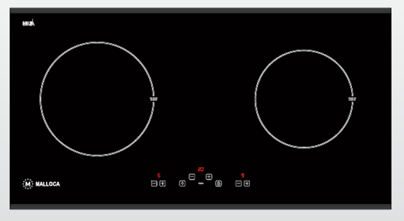 Bếp từ Malloca MH-02I D sở hữu thiết kế kiểu dáng Châu Âu tinh tế