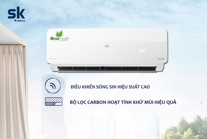 Điều hòa Sumikura 28.000 BTU 1 chiều inverter APS/APO-280DC 5 Điều hòa Sumikura Inverter APS/APO-280DC 28000BTU 1 chiều