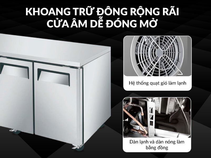 KUF12-2 có cửa âm dễ đóng mở KUF12-2