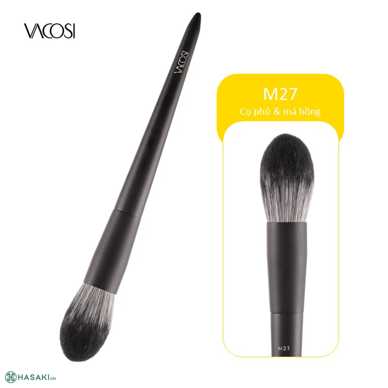 Cọ Phủ & Má Đầu Tròn Vacosi Blush & Powder - M27 hiện đã có mặt tại Hasaki