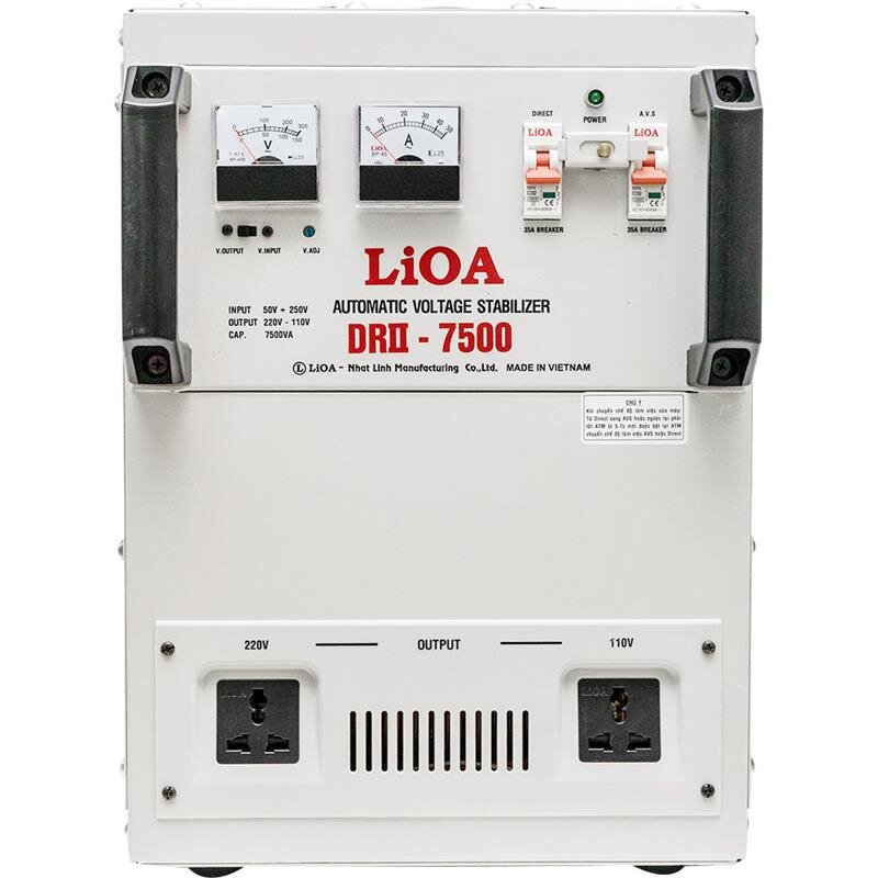 Ổn áp 1 pha Lioa 7,5KVA DRI-7500/ DRI-7500II