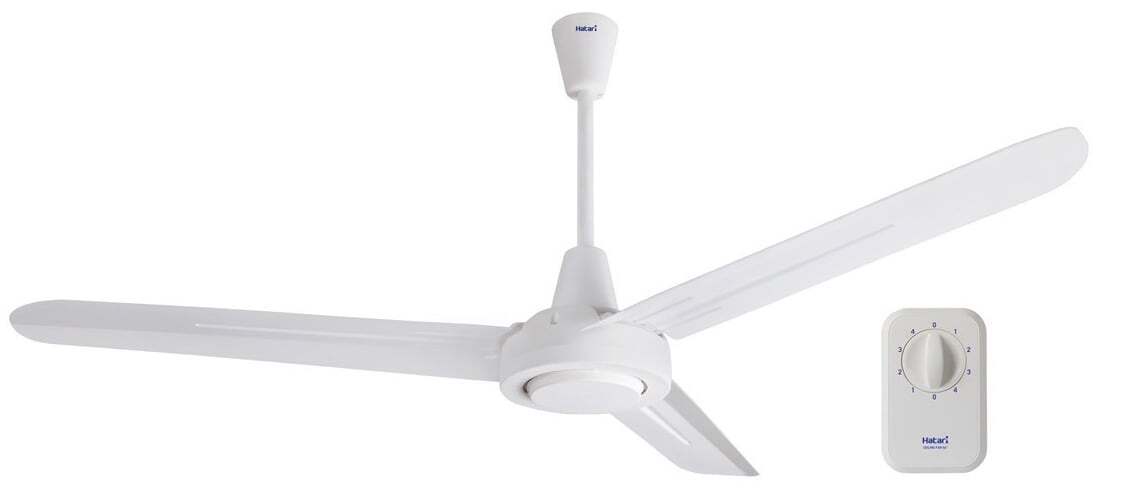 Quạt trần 3 cánh Hatari C48M1 được trang bị bảng điều khiển hộp số Quạt trần 3 cánh Hatari C48M1 được trang bị bảng điều khiển hộp số