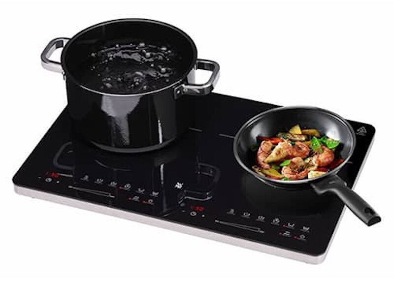 Bếp từ 2 vùng nấu WMF Kult X được trang bị bảng điều khiển cảm ứng