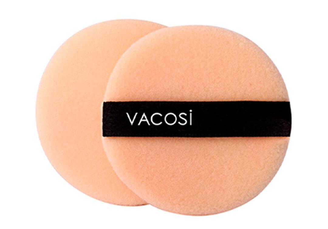 Bông Phấn Khô Tròn Vacosi Round Puff Size Nhỏ