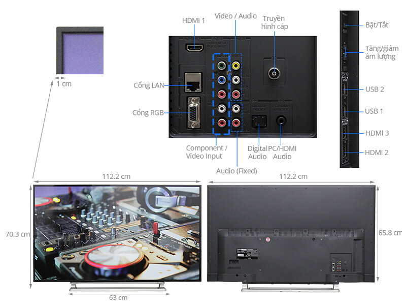 Smart Tivi Toshiba 50 inch 50L5550 Smart Tivi Toshiba 50 inch 50L5550