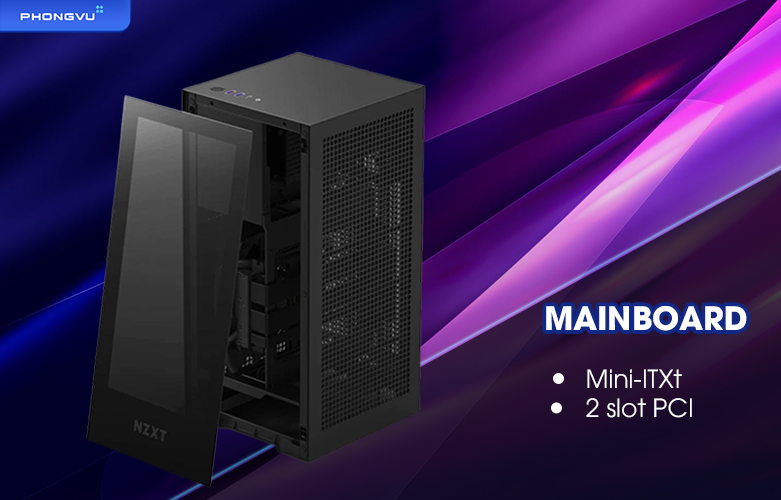 Case NZXT H1 Version2 2022 Black  | Mainboard