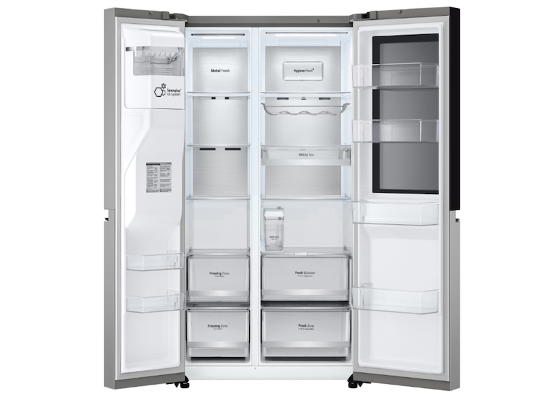 Các công nghệ hiện đại Tủ lạnh LG Inverter 635 lít Side By Side InstaView GR-G257SV (Ảnh: dienmayxanh).