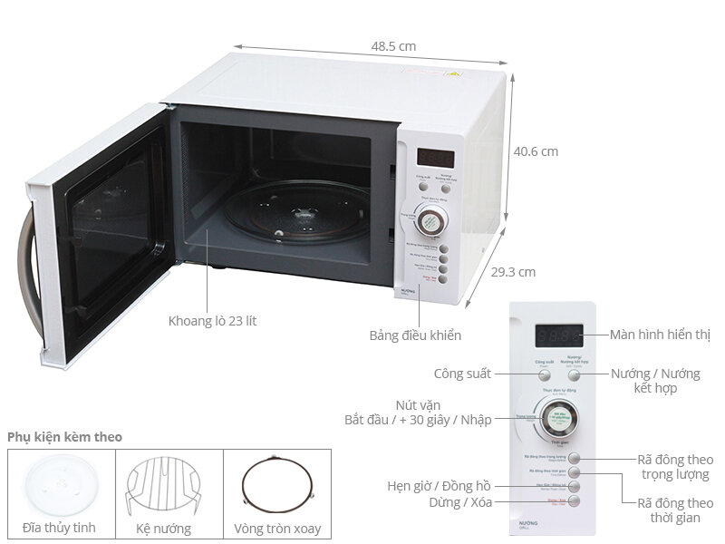 Lò vi sóng Sharp R-G371VN-W 23 lít