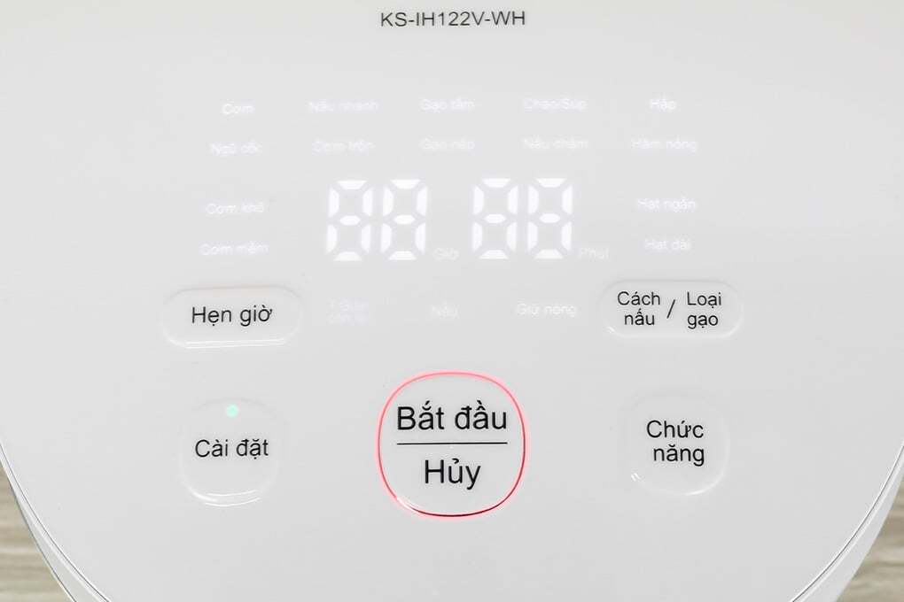 Sharp KS-IH122V-WH dạng nút nhấn Sharp KS-IH122V-WH