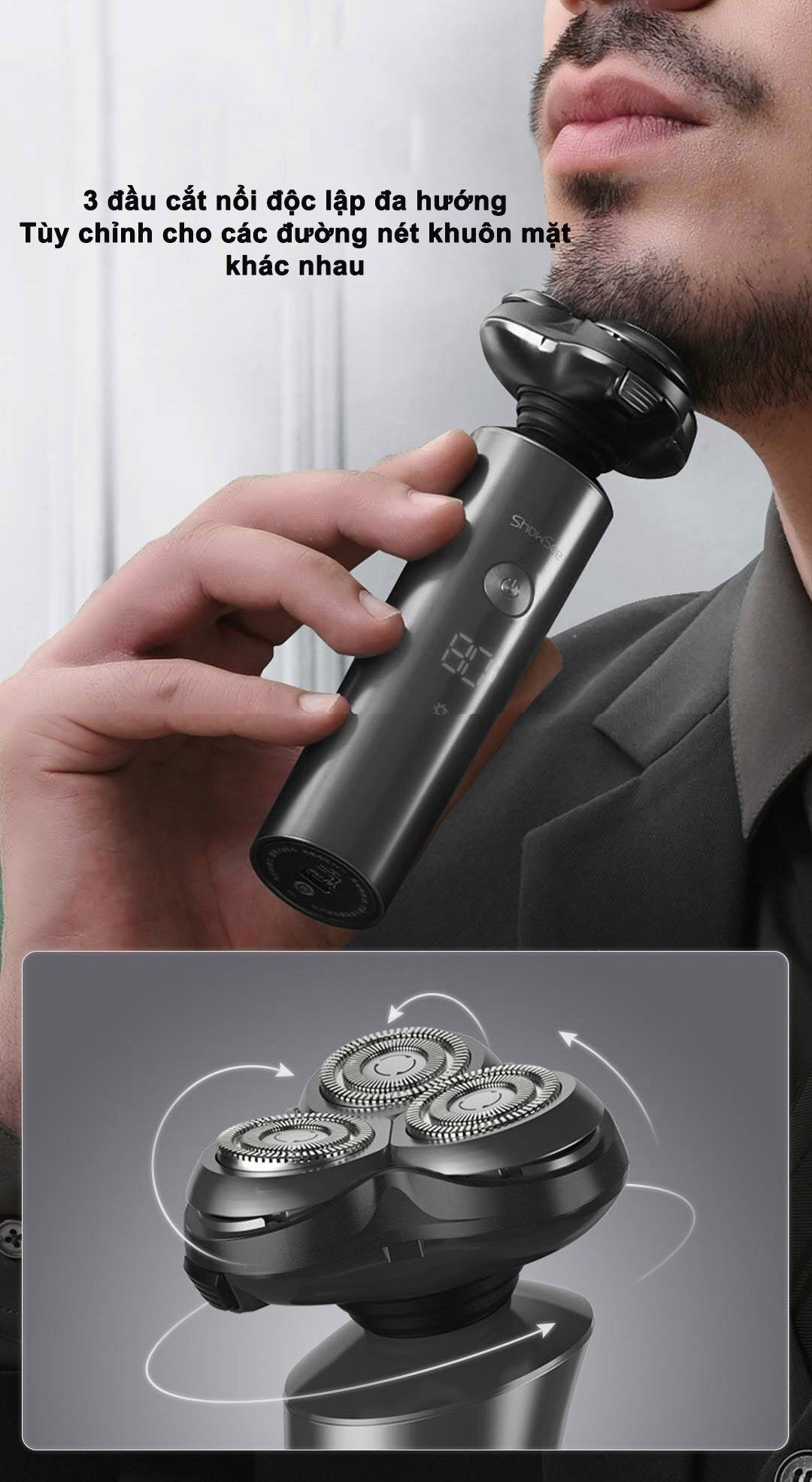 Máy cạo râu dùng pin sạc