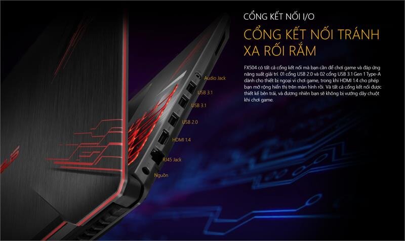 Laptop Asus TUF Gaming FX504GE-E4059T Win10