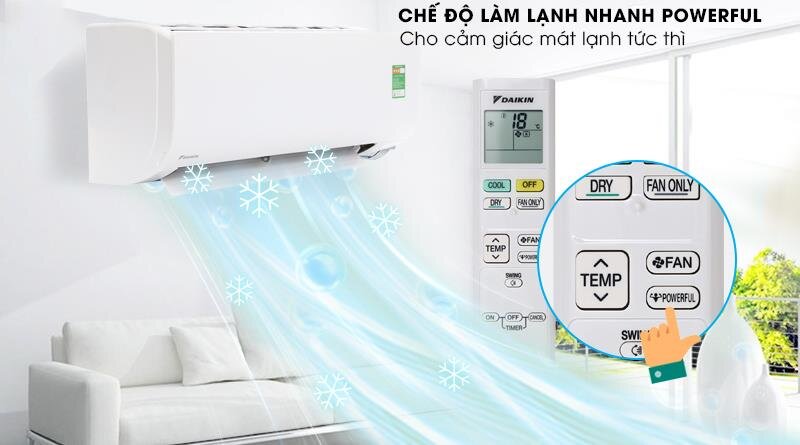 Điều hòa 1 chiều Daikin FTC35NV1V- 12.000BTU