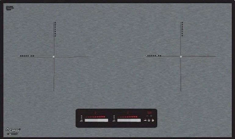 Bếp điện từ Canzy CZI-9922P sở hữu 2 vùng nấu