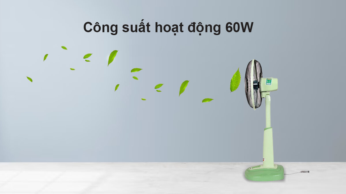 Quạt đứng Benny BF40ST có công suất 60W