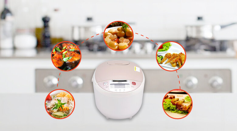 Nồi cơm điện tử Midea 1.8 lít MB-FS5018 Nồi cơm điện tử Midea 1.8 lít MB-FS5018