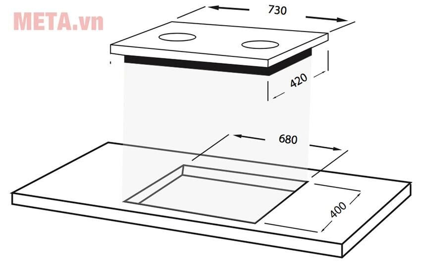 Bếp từ đôi Faber FB 2IN (4.000W)