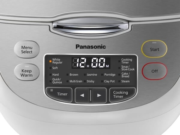 Bảng điều khiển dễ thao tác của nồi cơm điện Panasonic SR-CX188SRAM