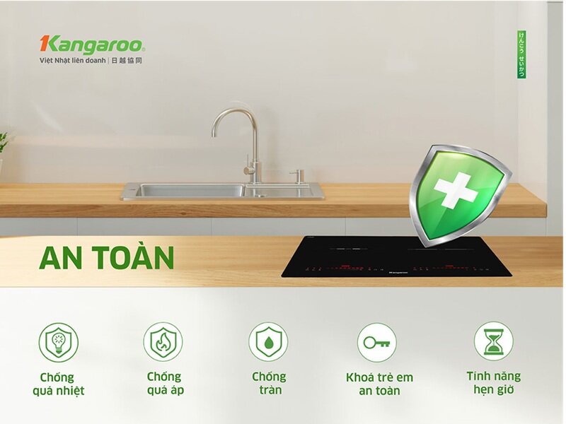 Bếp từ đôi Kangaroo KGIC44D1T