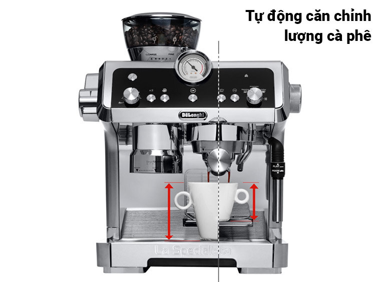 Máy pha cà phê Delonghi EC9335.M | Có thể tự động căn chỉnh lượng cà phê cần pha