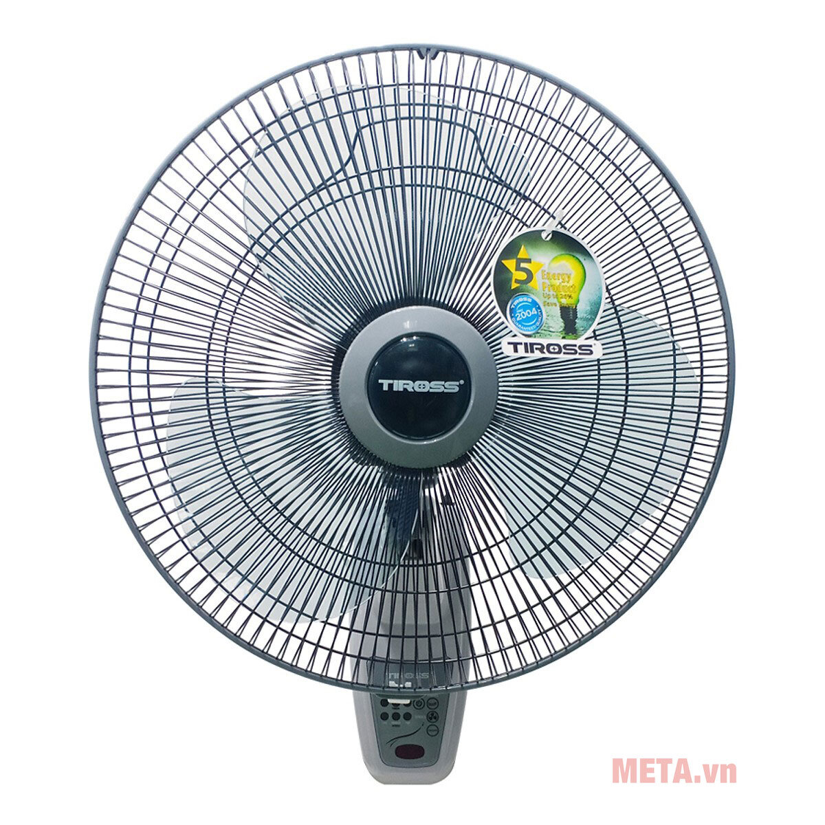 Quạt treo tường có điều khiển Tiross TS9186 (50W, sải cánh 40cm) Quạt treo tường có điều khiển Tiross TS9186 (50W, sải cánh 40cm)