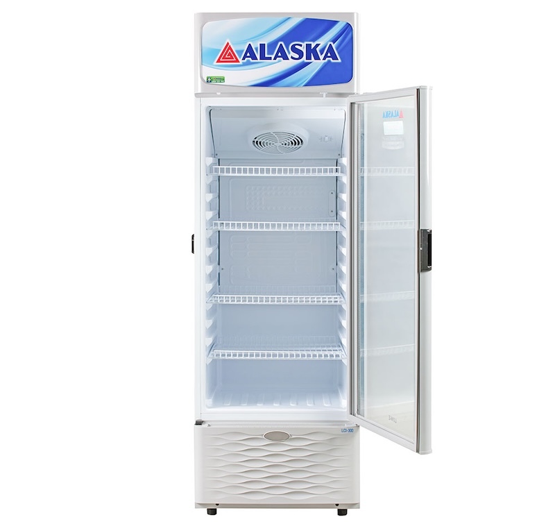 tủ mát Alaska LCI-300 giúp hơi lạnh tỏa đều khắp mọi ngóc ngách