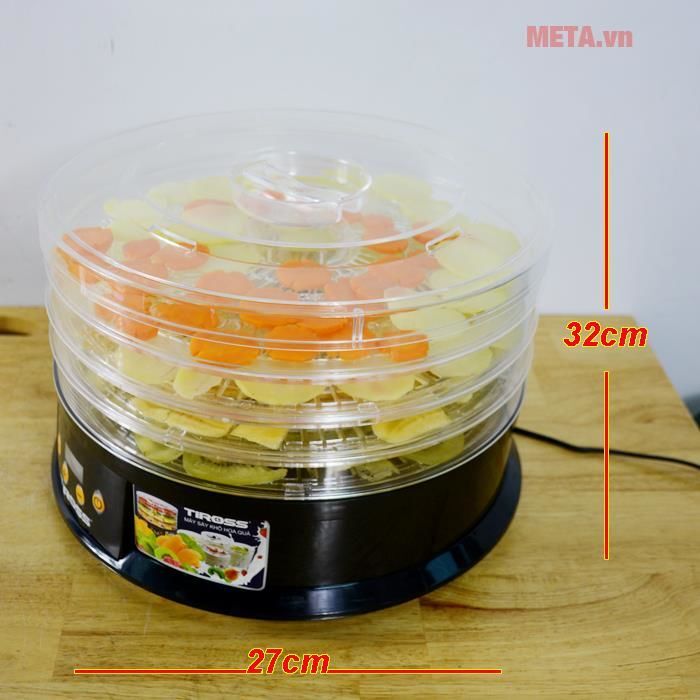 Máy sấy hoa quả, thực phẩm đa năng Tiross TS9682 Máy sấy hoa quả, thực phẩm đa năng Tiross TS9682