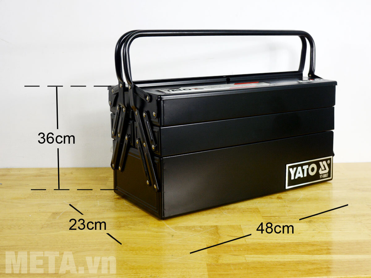 Hộp đựng đồ nghề sơn tĩnh điện 5 ngăn YATO YT0887 Hộp đựng đồ nghề sơn tĩnh điện 5 ngăn YATO YT0887