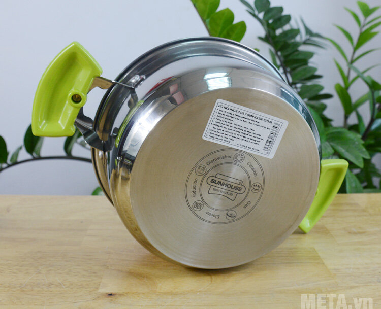 Bộ nồi inox 3 đáy Sunhouse SH336 (3 chiếc)