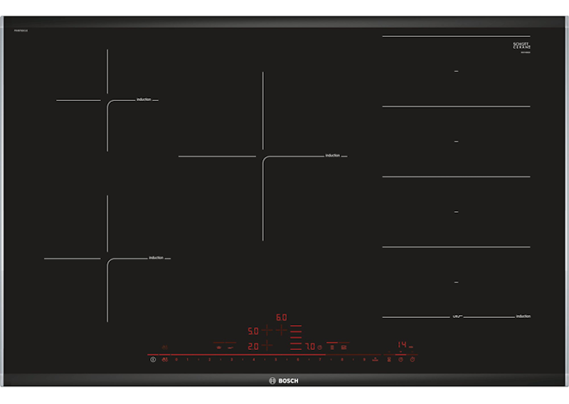 Thiết kế bếp từ Bosch PXV875DC1E (Ảnh: Bosch).