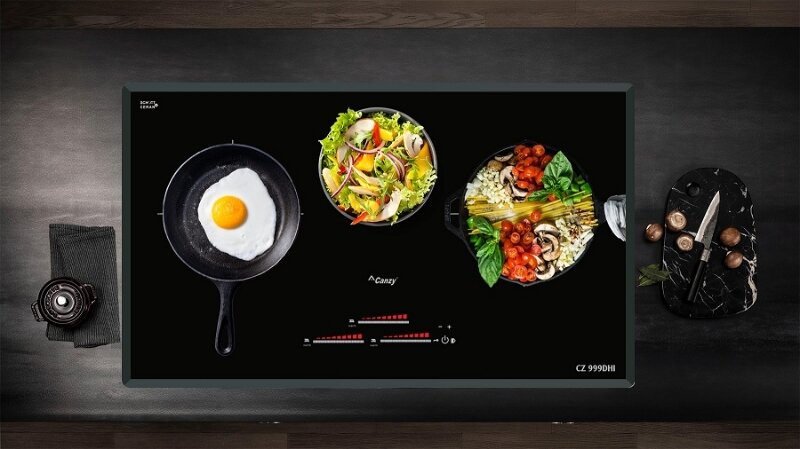 Bếp từ âm 3 vùng nấu Canzy CZ-999DHI