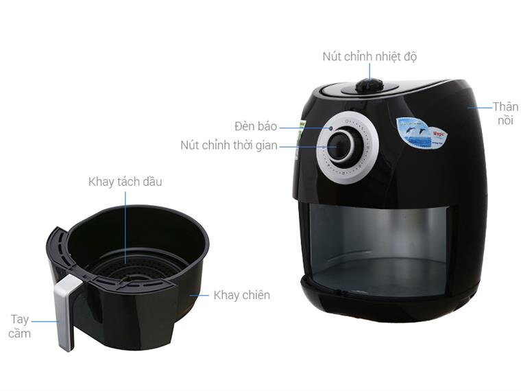 Nồi chiên không dầu Magic A-84 4,4L(1400W) Nồi chiên không dầu Magic A-84 4,4L(1400W)