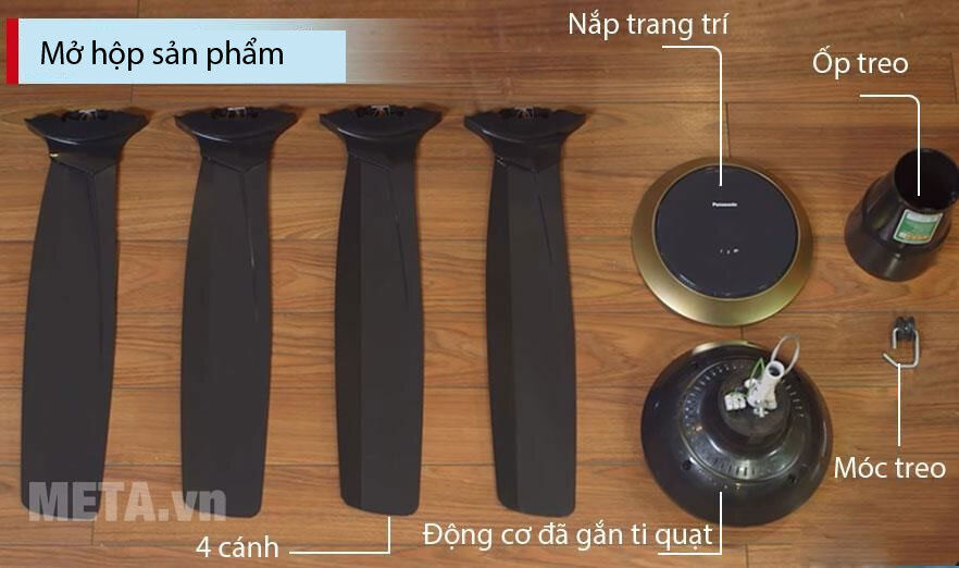 Quạt trần Panasonic 4 cánh F-56XPG