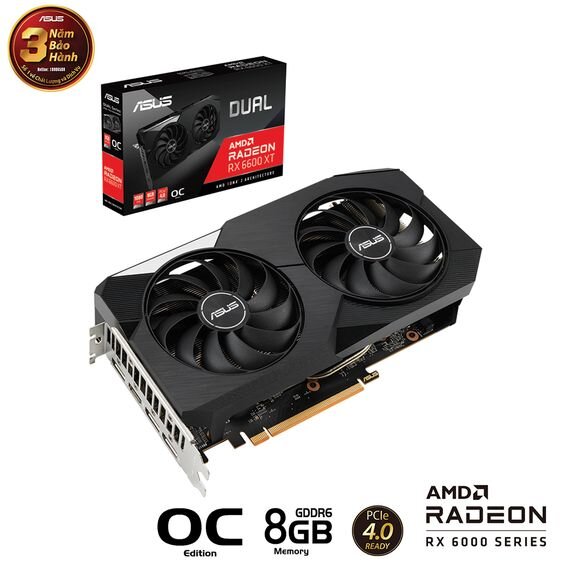Asus DUAL Radeon RX 6600 XT (Ảnh 1)