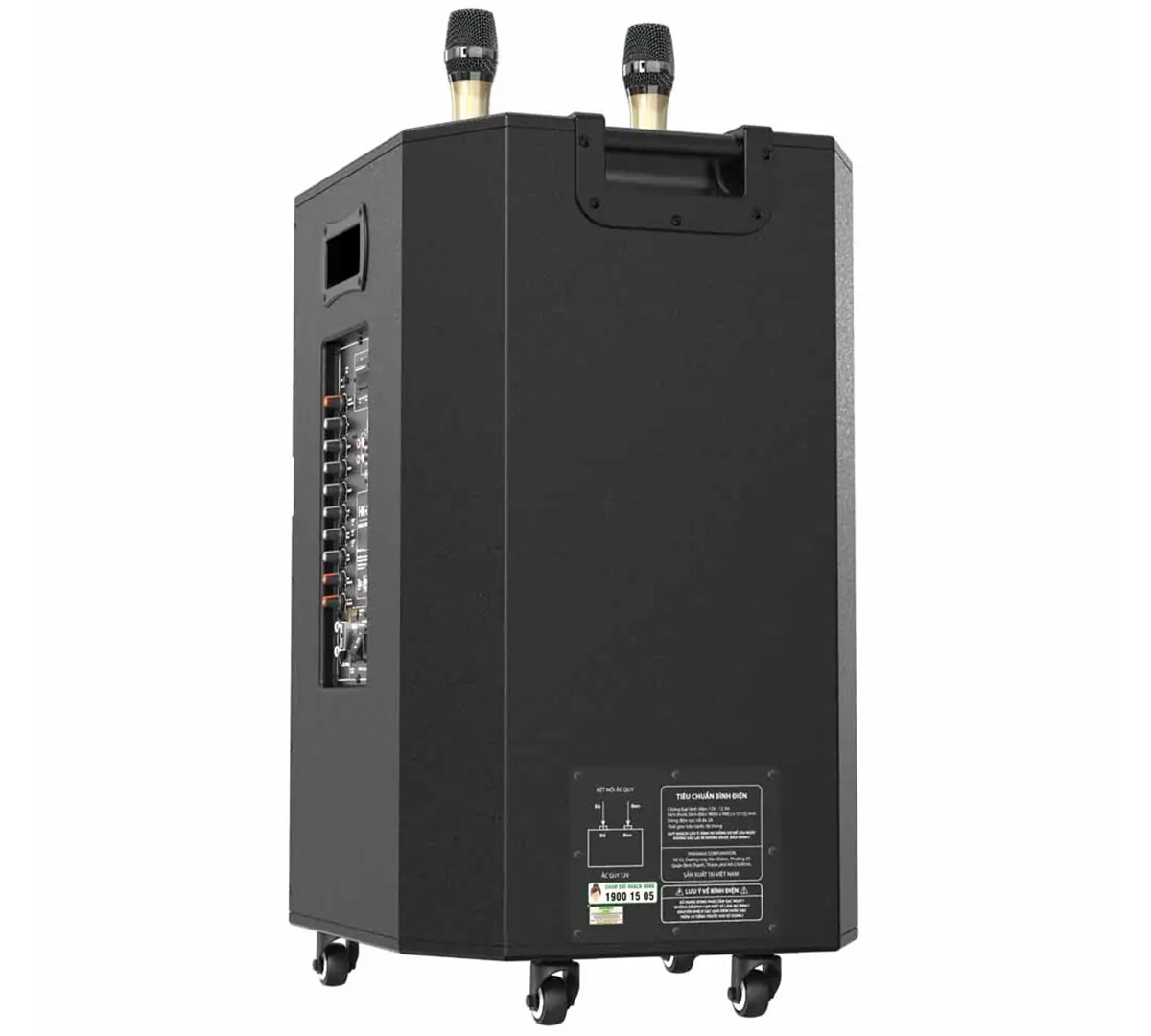 Loa Paramax Dansing HK-396 được trang bị bánh xe và các tay kéo tiện lợi