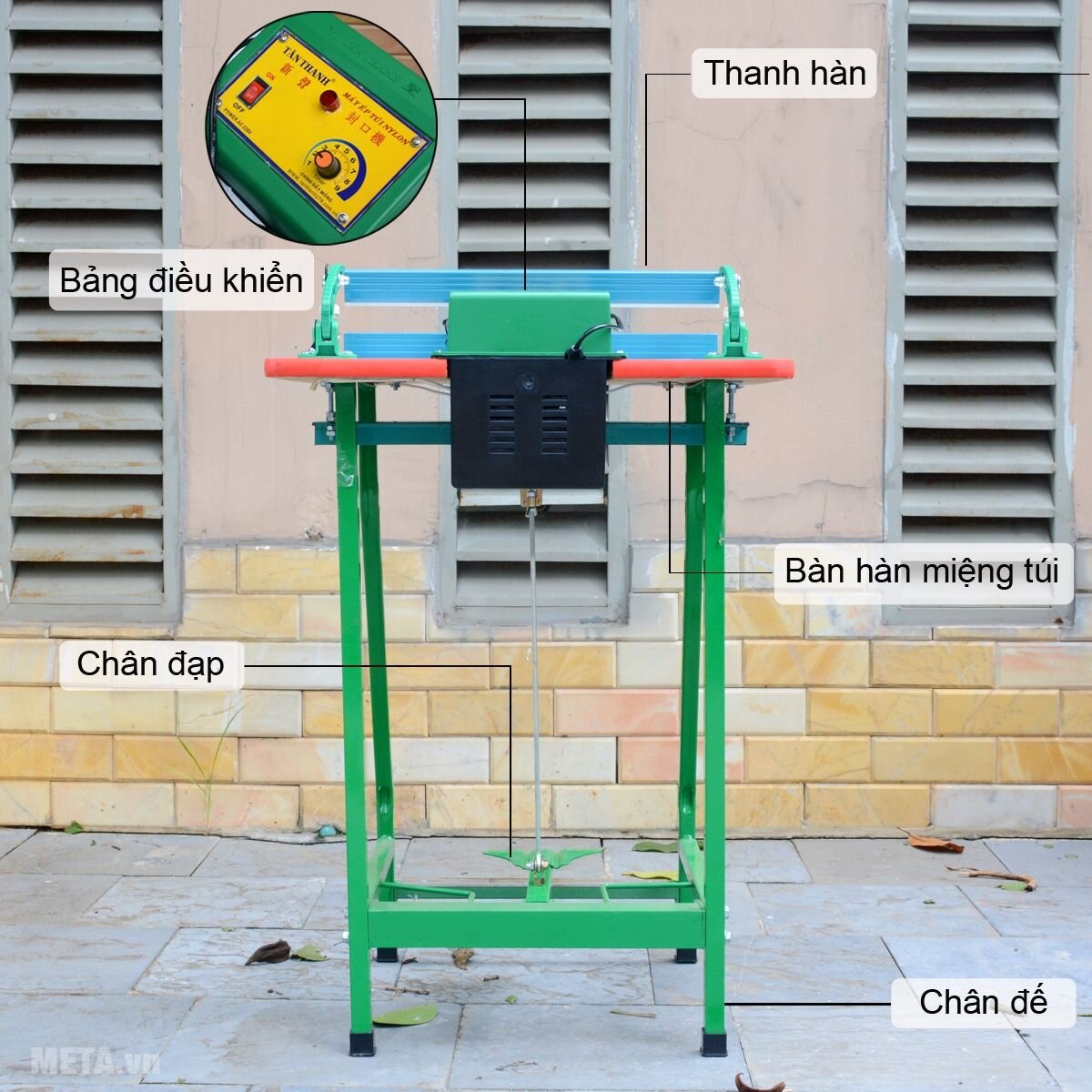 Phần chân máy ép túi nylon