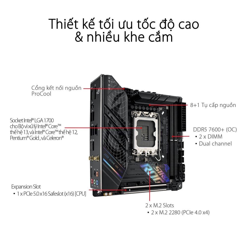 Mainboard ASUS ROG STRIX B760-I GAMING WIFI DDR5