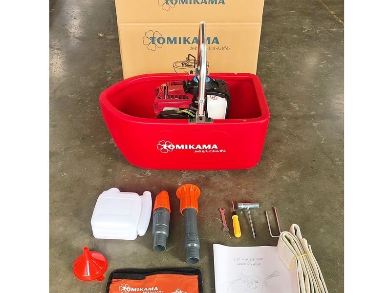 Máy bơm thuyền chạy xăng Tomikama HLC 35 vận hành ổn định, êm ái Máy bơm thuyền chạy xăng Tomikama HLC 35