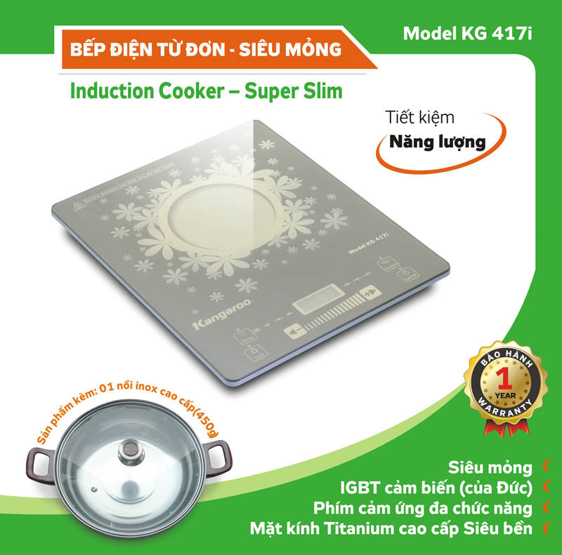 Bếp từ Kangaroo KG417i 2100W Bếp từ Kangaroo KG417i 2100W
