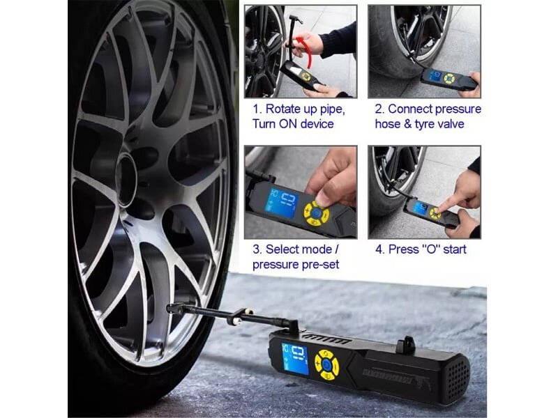 Bơm cho phép được nhiều loại bánh xe khác nhau Bơm cho phép được nhiều loại bánh xe khác nhau
