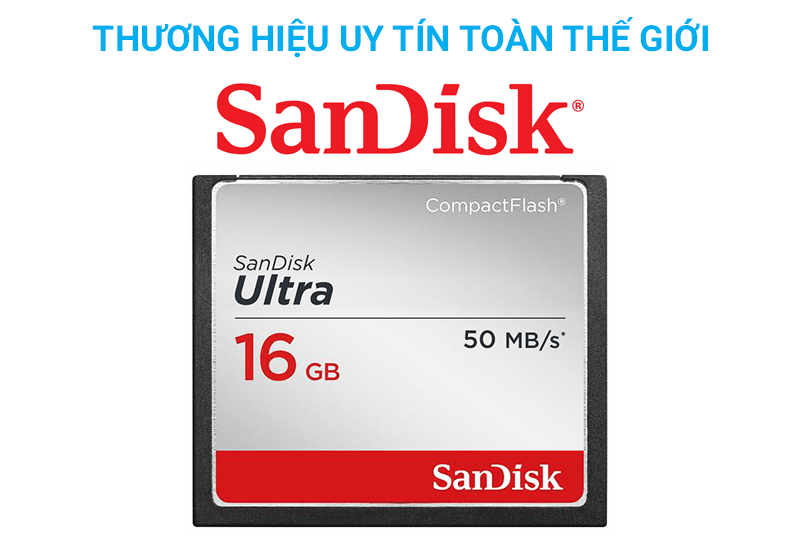 Thẻ nhớ CF 16 GB Sandisk Ultra