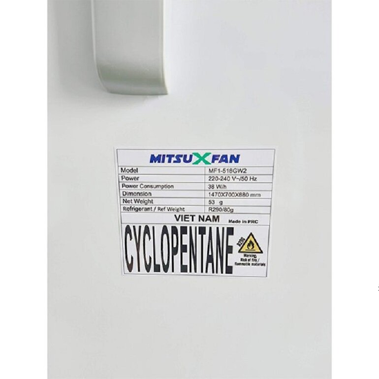 Tủ đông Mitsuxfan inverter 1 ngăn 630 lít MF1-518GW2