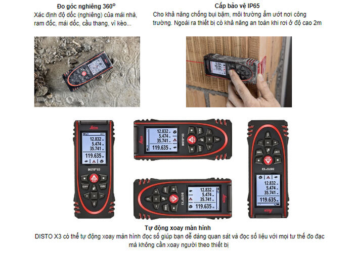 Máy đo khoảng cách laser Leica DISTO X3